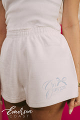 Chi Omega Matching Bow Tee and Shorts