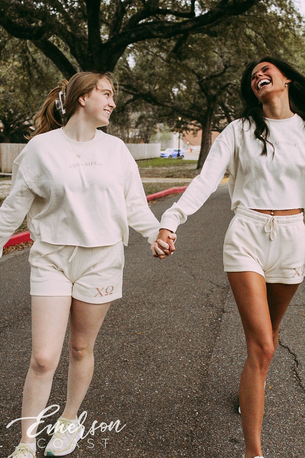 Chi Omega Cream Matching Work Week Sets
