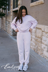 Chi Omega Orchid Crewneck and Jogger Set