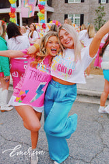 Chi Omega Bid Day Electric Colorful Tee