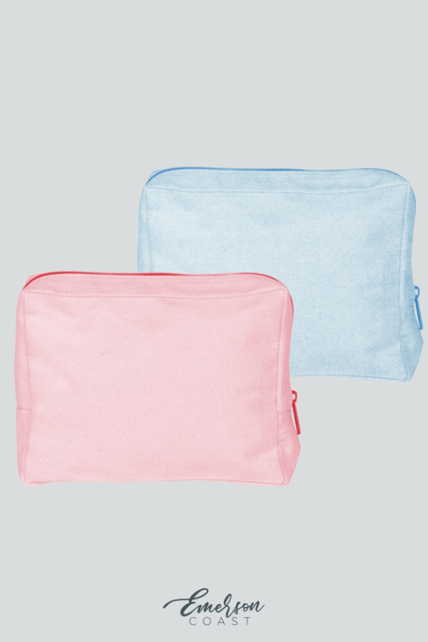 colored canvas busy bee pouch 5244