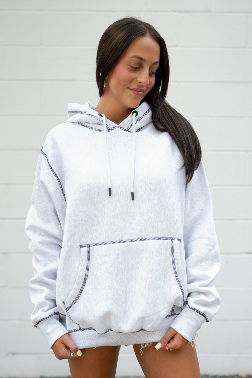 Emerson Coast Contrast Stitch Hoodie