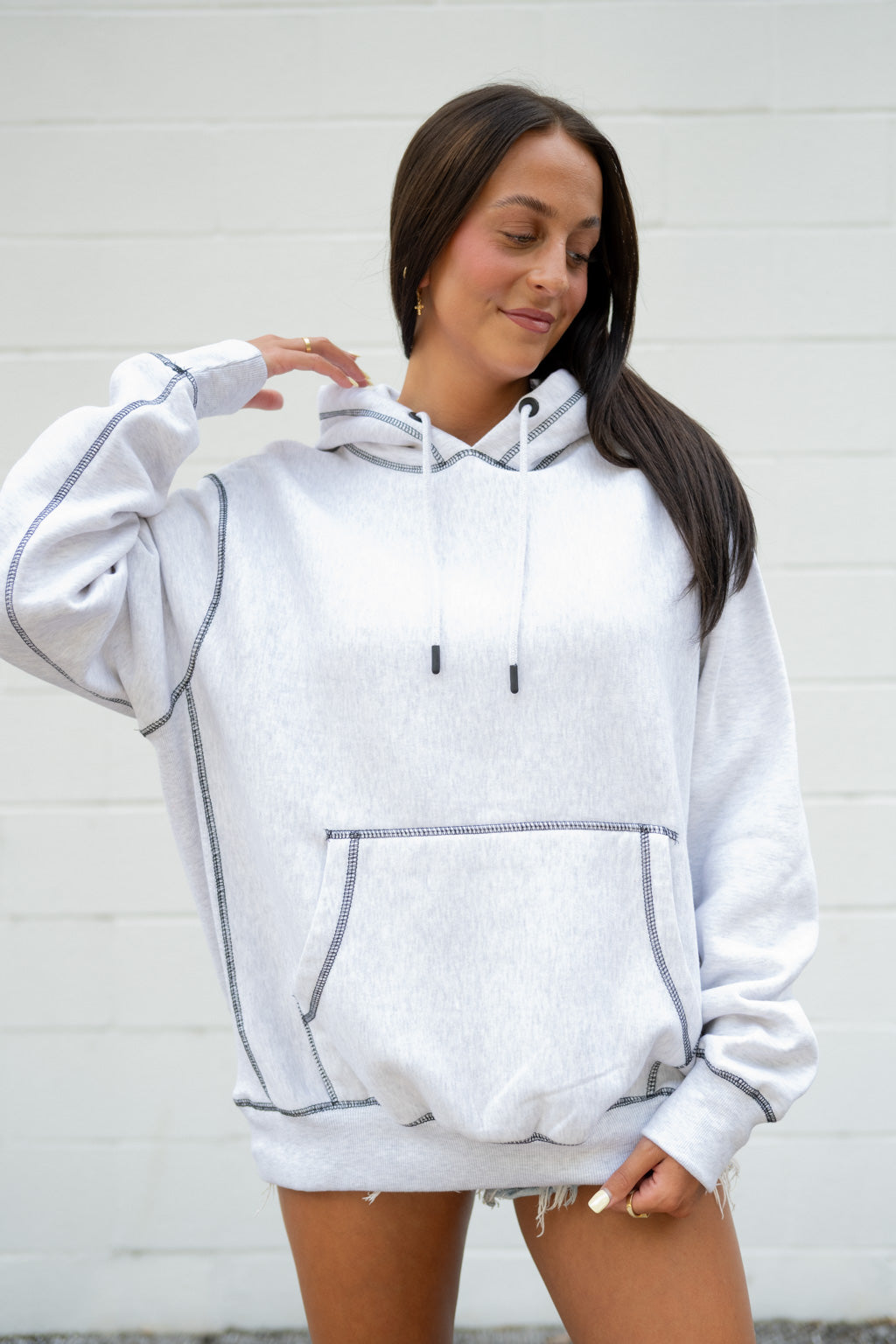 Emerson Coast Contrast Stitch Hoodie