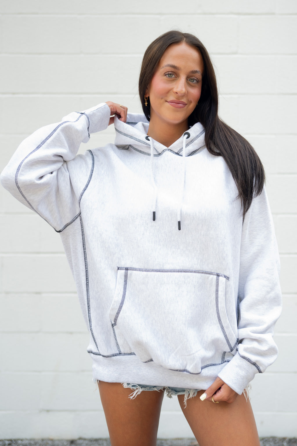 Emerson Coast Contrast Stitch Hoodie