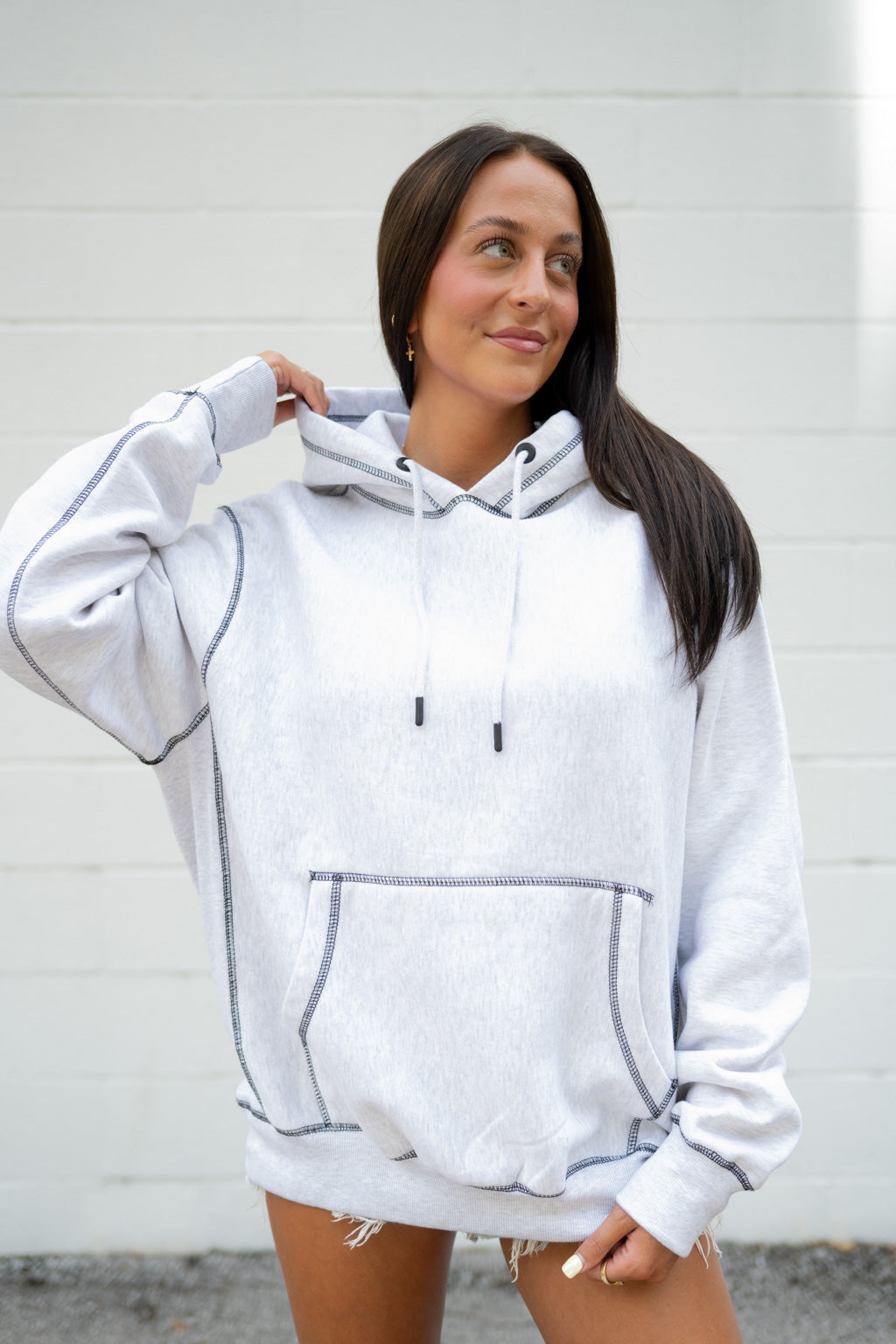 Emerson Coast Contrast Stitch Hoodie