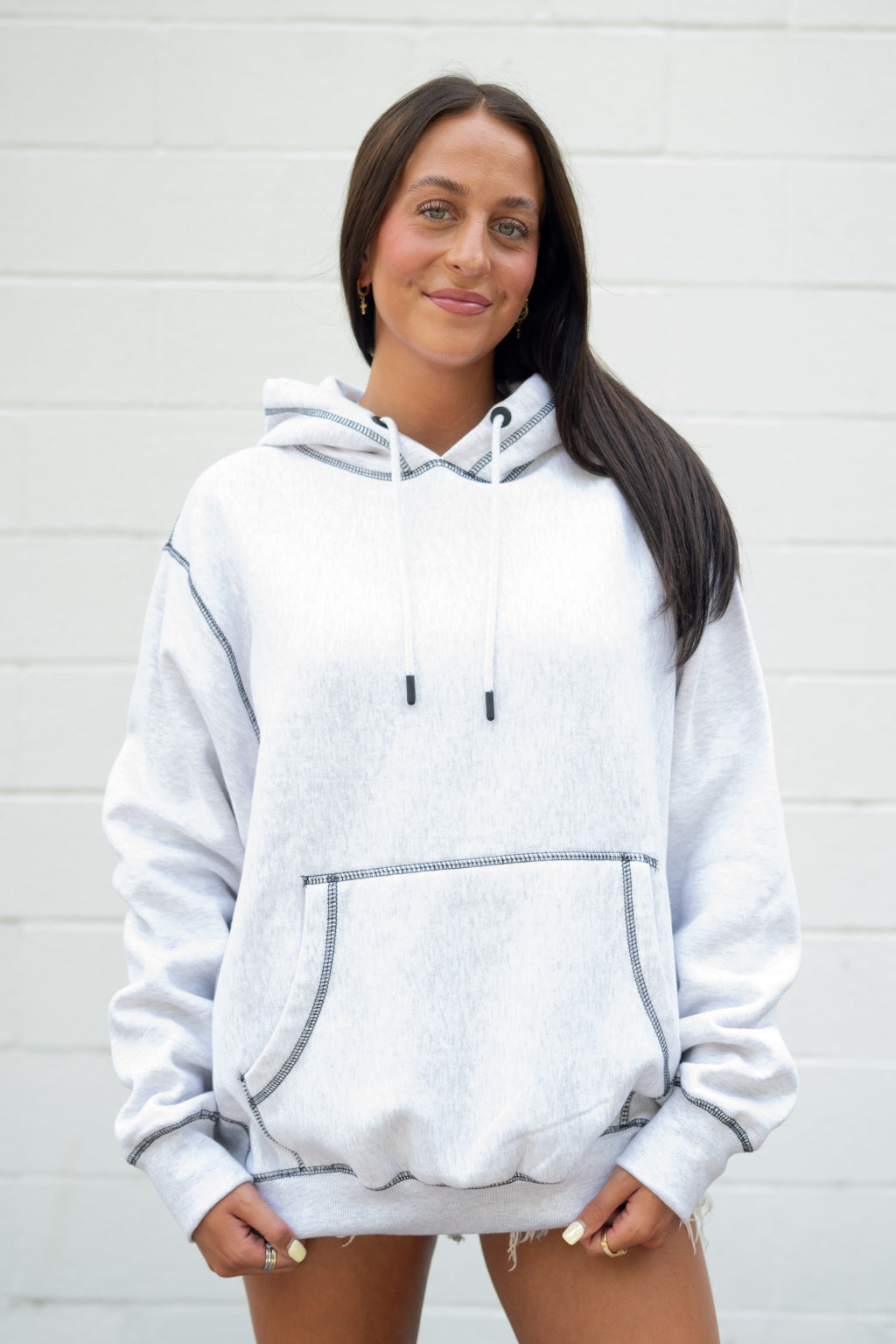 Emerson Coast Contrast Stitch Hoodie