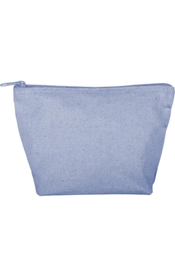 Colored Canvas MakeUp Bag