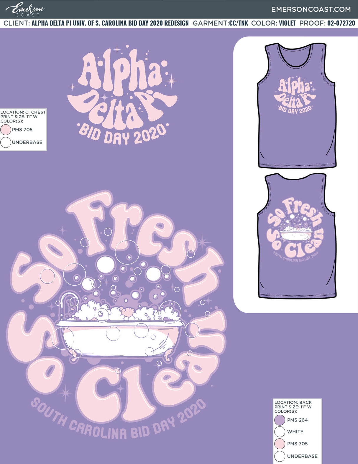 02-072720 Alpha Delta Pi University of South Carolina Bid Day 2020