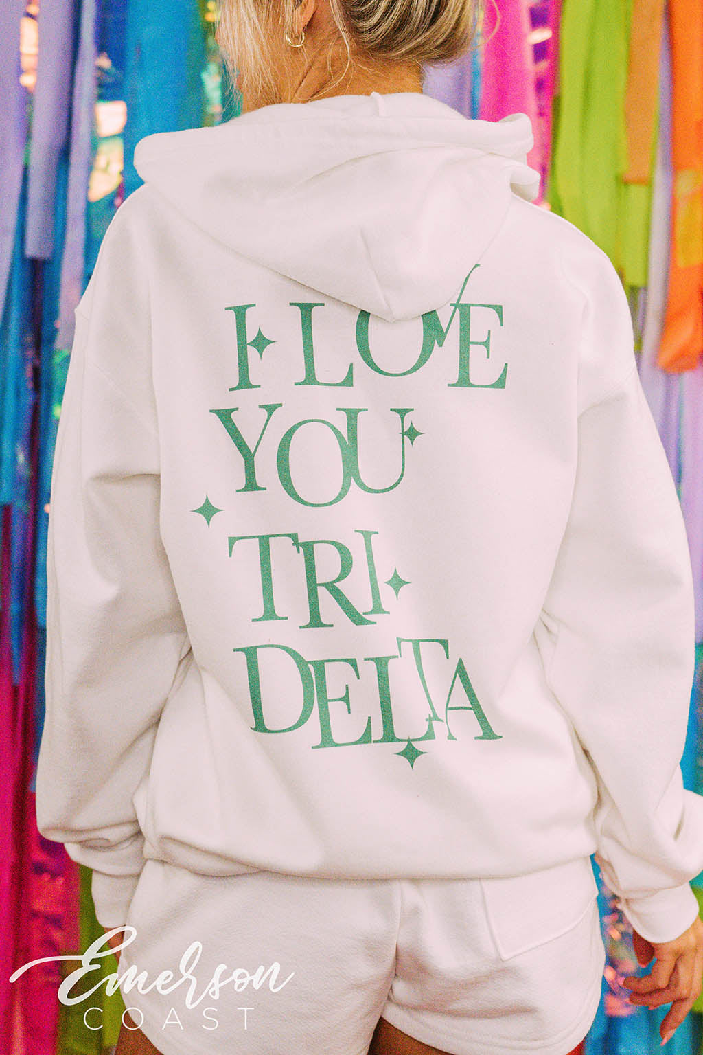 Delta Delta Delta PR I Love You Tri Delta Zip Up Hoodie