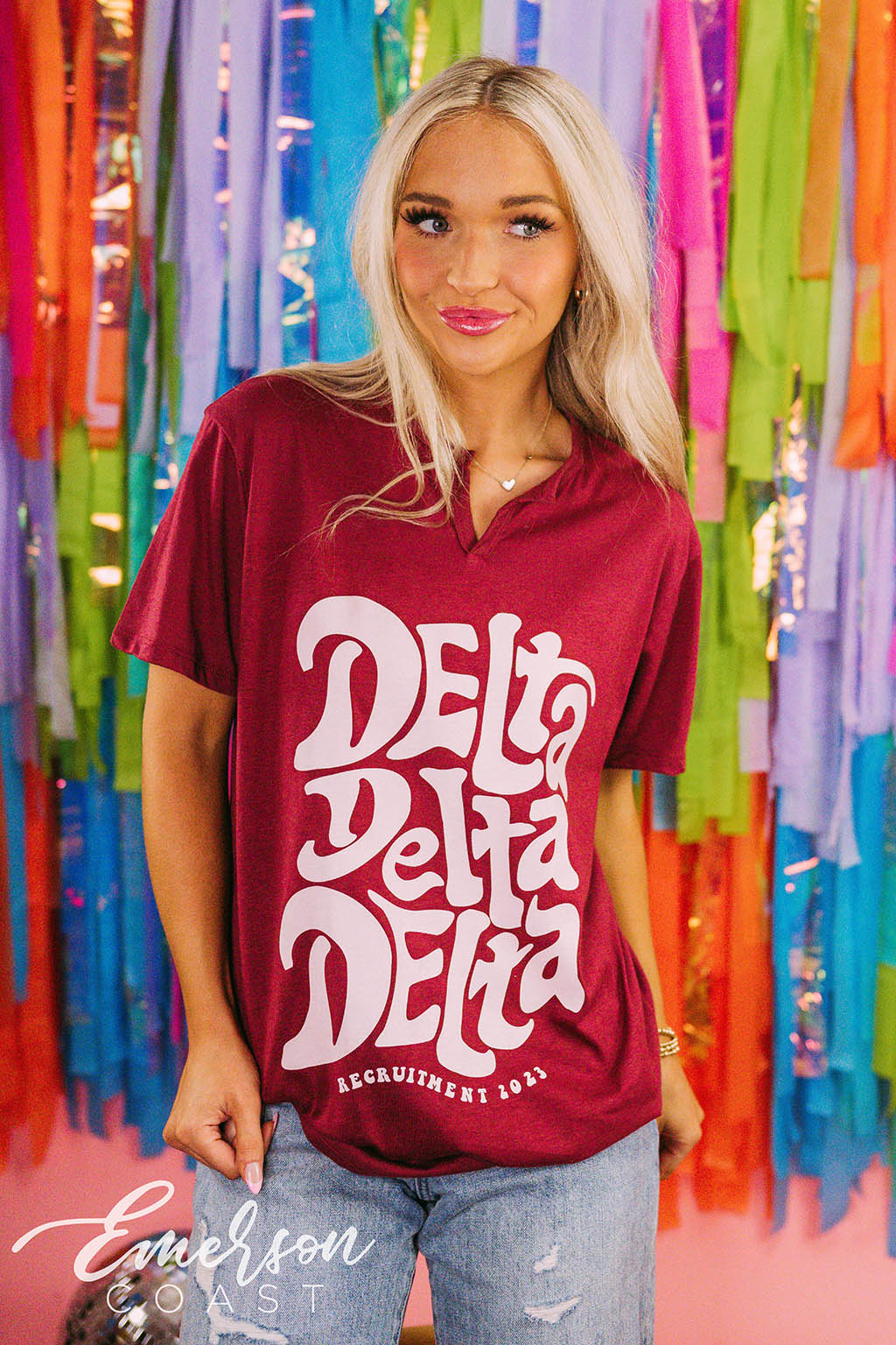 Delta Delta Delta Recruitment Notch Tee