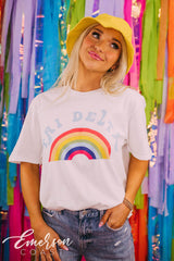 Delta Delta Delta PR Simple Rainbow Tee