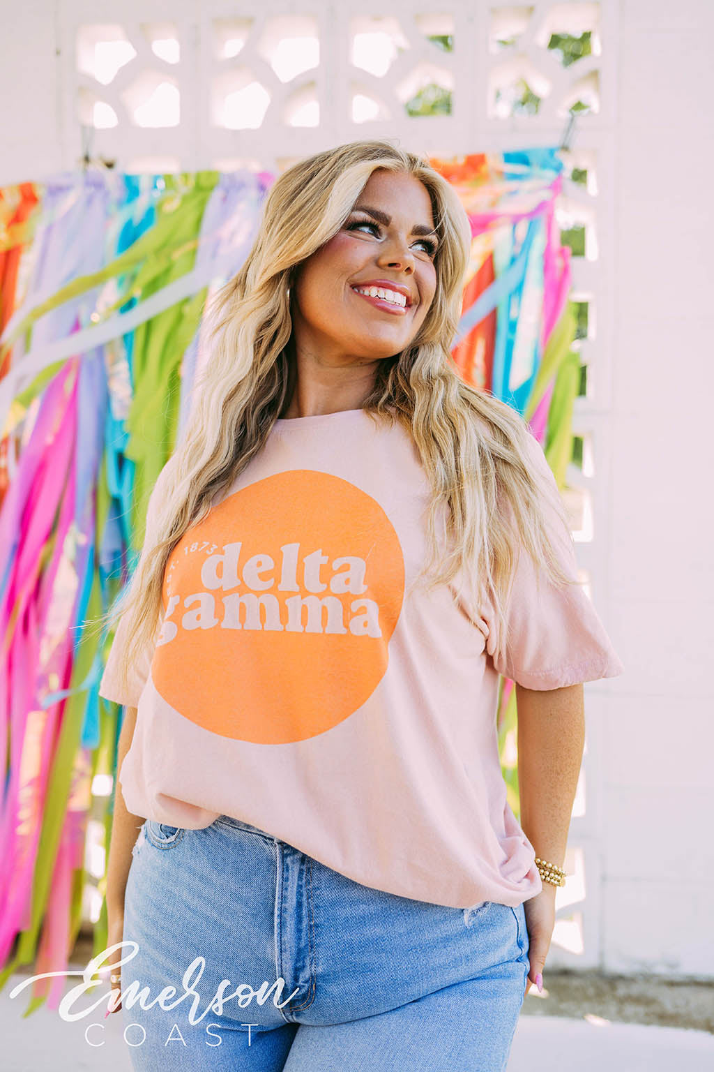 Delta Gamma Peach Tee
