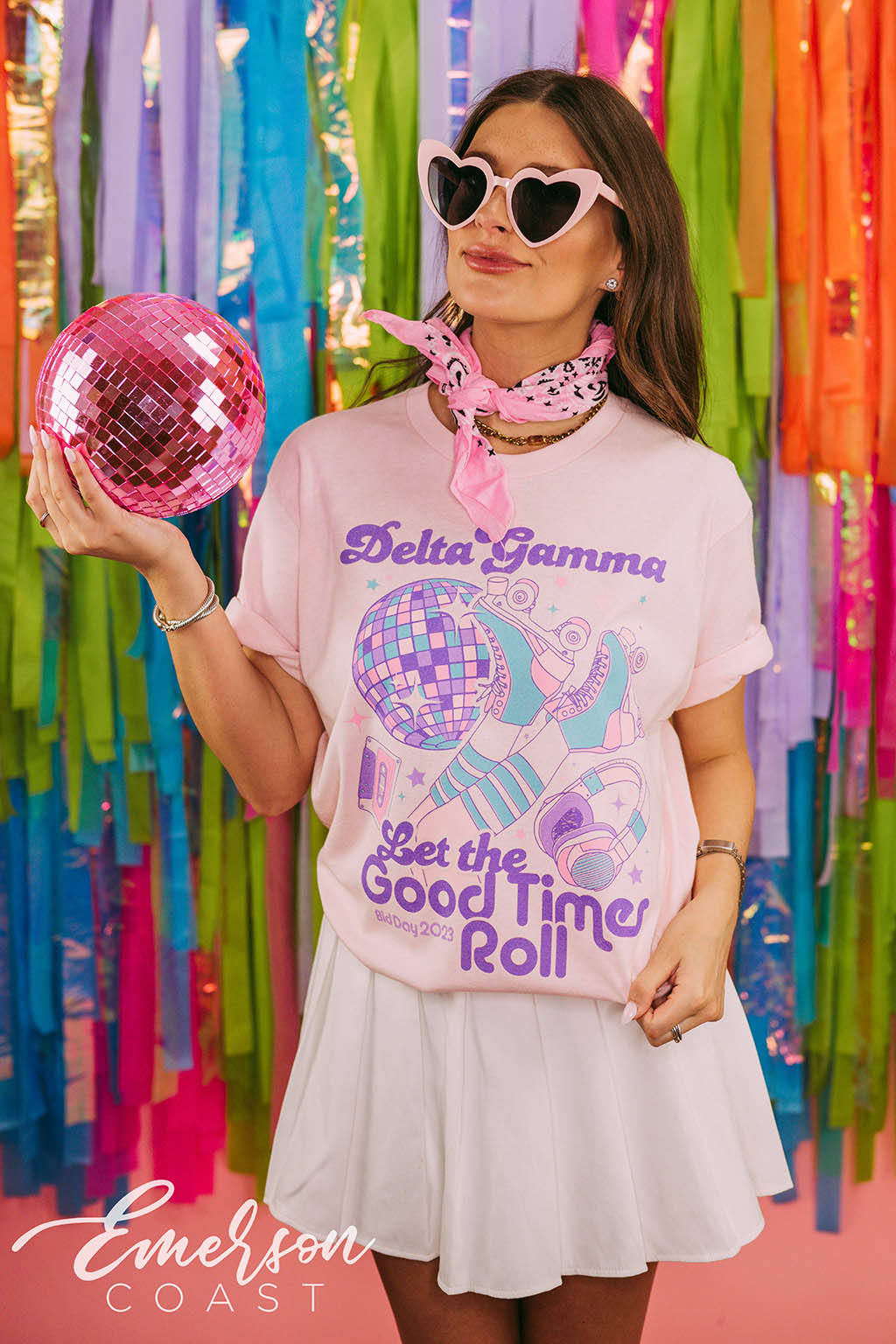 Delta Gamma Let the Good Times Roll Bid Day Tee
