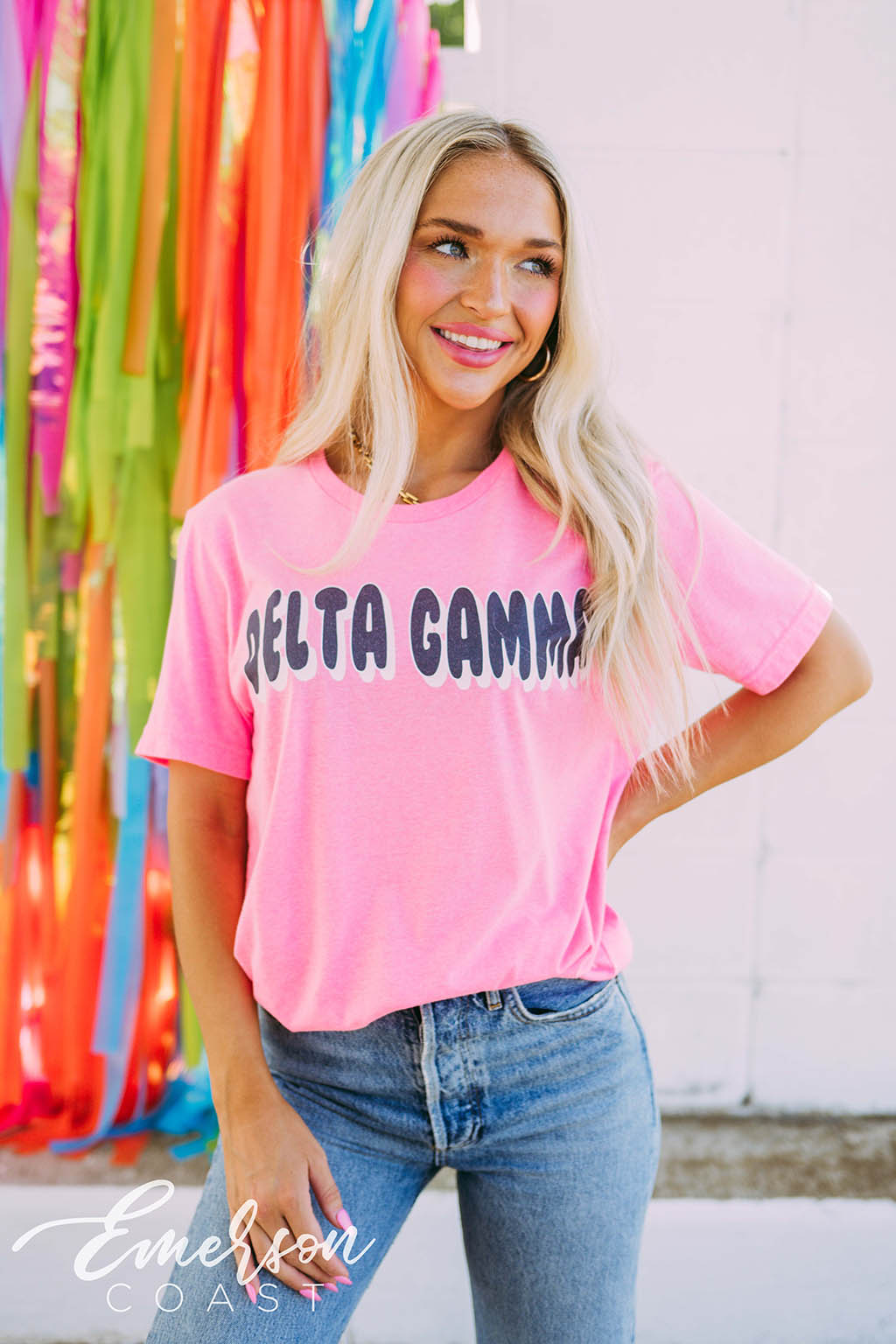 Delta Gamma Pink Tee