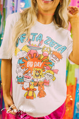 Delta Zeta Bid Day Nickelodeon Themed Tee