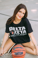 Delta Zeta Hoops for Hearing Tee