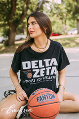 Delta Zeta Hoops for Hearing Tee