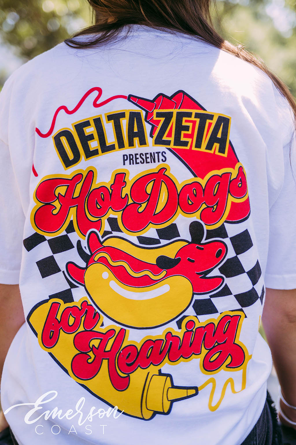 Delta Zeta Hot Dogs For Hearing Tee