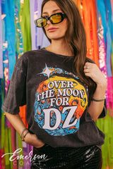 Delta Zeta Over the Moon Bid Day Mineral Wash Tee
