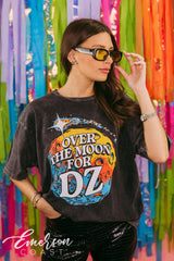 Delta Zeta Over the Moon Bid Day Mineral Wash Tee