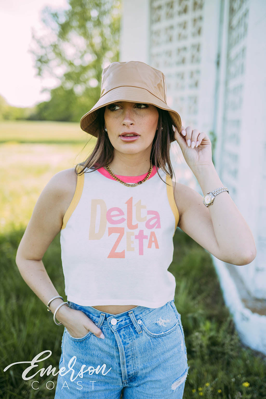 Delta Zeta Colorblock Tank