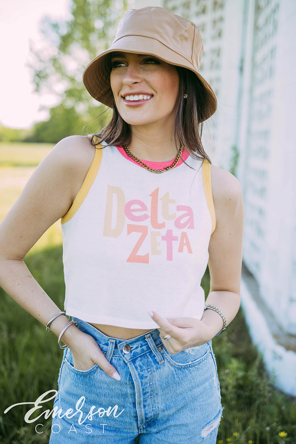 Delta Zeta Colorblock Tank