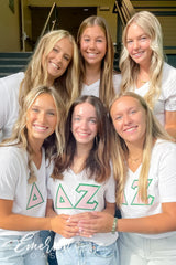 Delta Zeta Recruitment Letter Jersey Vneck
