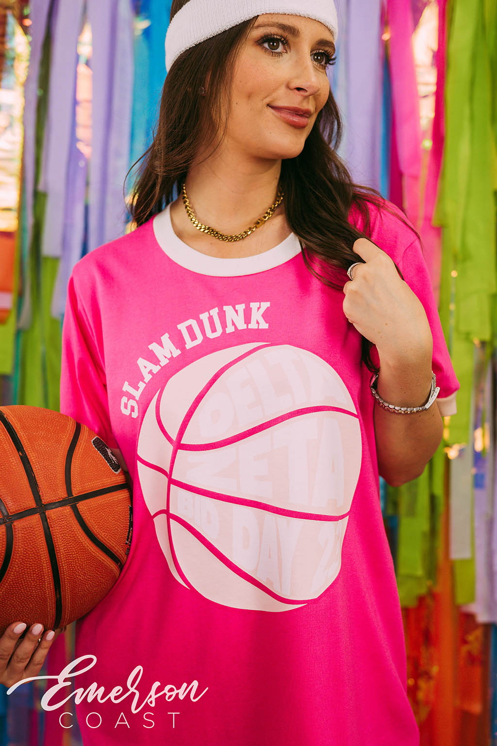 Delta Zeta Slam Dunk Bid Day Ringer