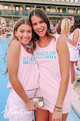 Delta Gamma Light Pink Anchor Splash Tank
