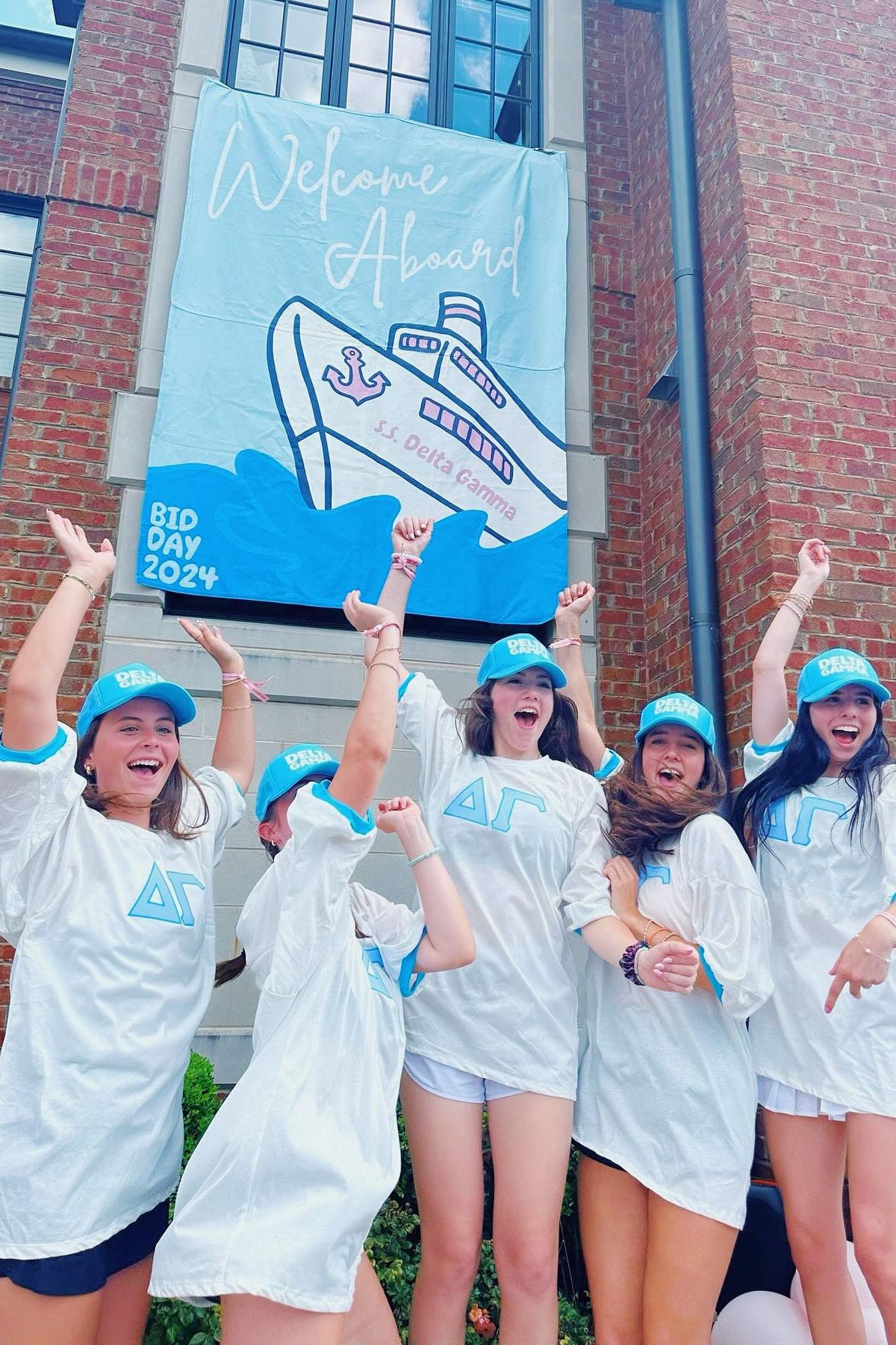 Delta Gamma University of Tennessee Knoxville Bid Day Letter Jersey