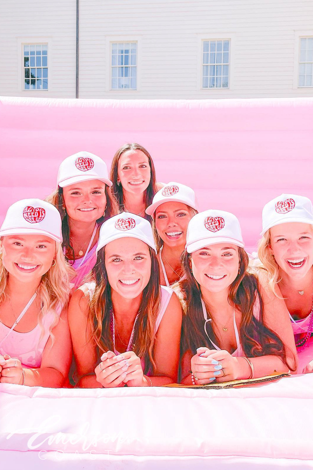 Delta Gamma All You Need Is Love Bid Day Hat