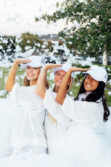 Delta Gamma White Oversized Bid Day Greek Letter Jersey