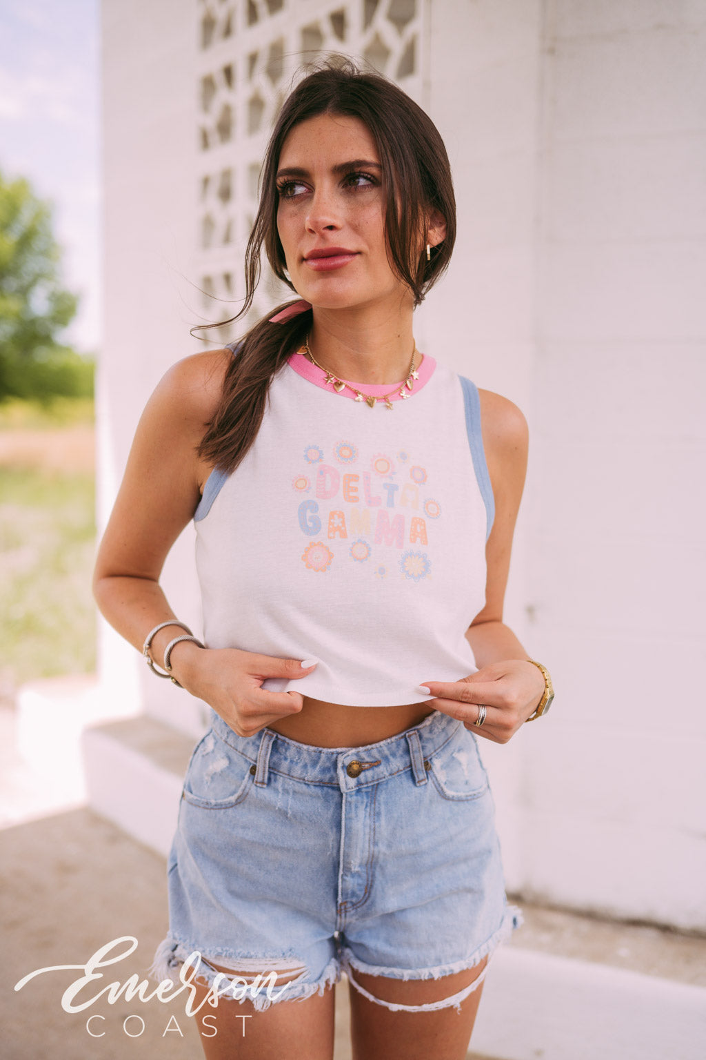 Delta Gamma Love Grows Here Bid Day Tank