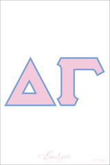 Delta Gamma Recruitment and Bid Day Greek Letter Jersey