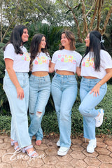 Delta Gamma Pastel Floral Sisterhood Tee