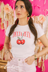 Delta Zeta Cherry Bomb Baby Tee