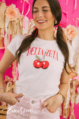 Delta Zeta Cherry Bomb Baby Tee