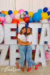 Delta Zeta Colorful Recruitment Tshirt