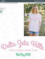 Delta Zeta Hills Bid Day Tee