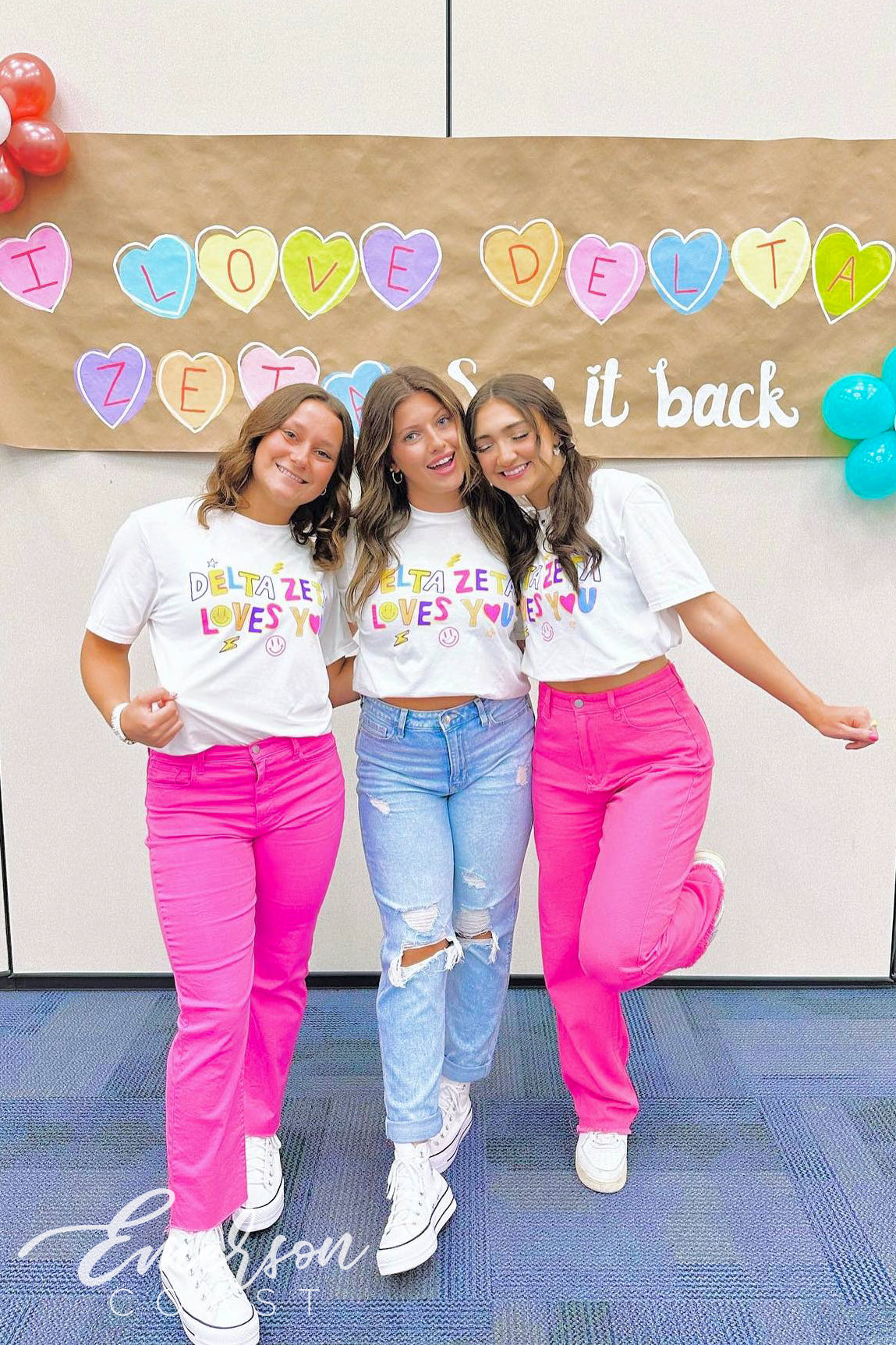 Delta Zeta Loves You Doodle Tee