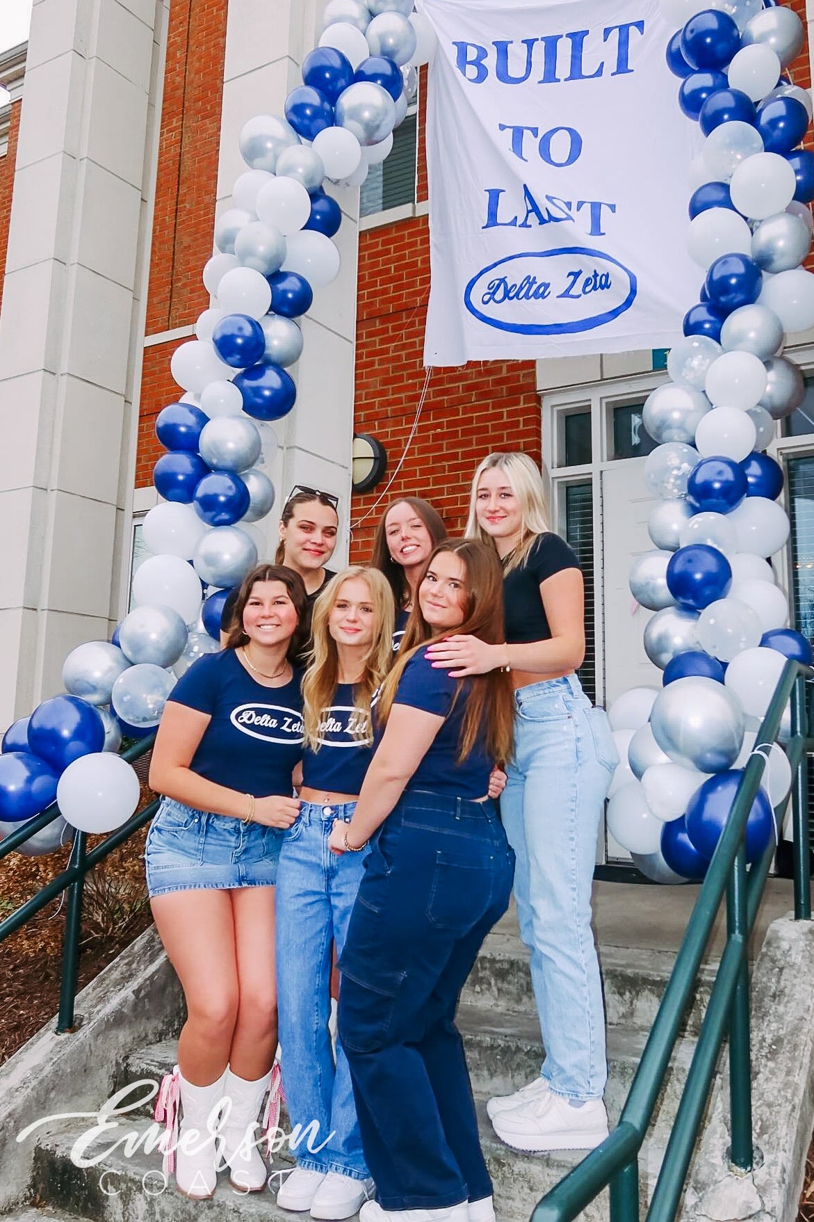 Delta Zeta Built to Last Bid Day Baby Tee