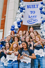 Delta Zeta Built to Last Bid Day Baby Tee