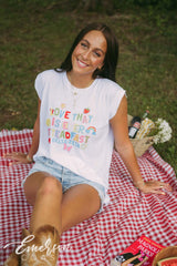 Delta Zeta Love That Is Ever Steadfast Rolled Cuff Tee