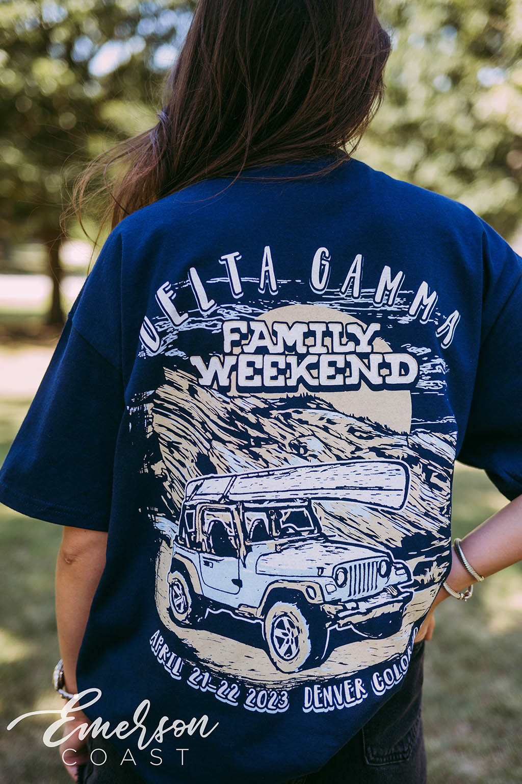 Delta Gamma Outdoorsy Family Weekend Tee