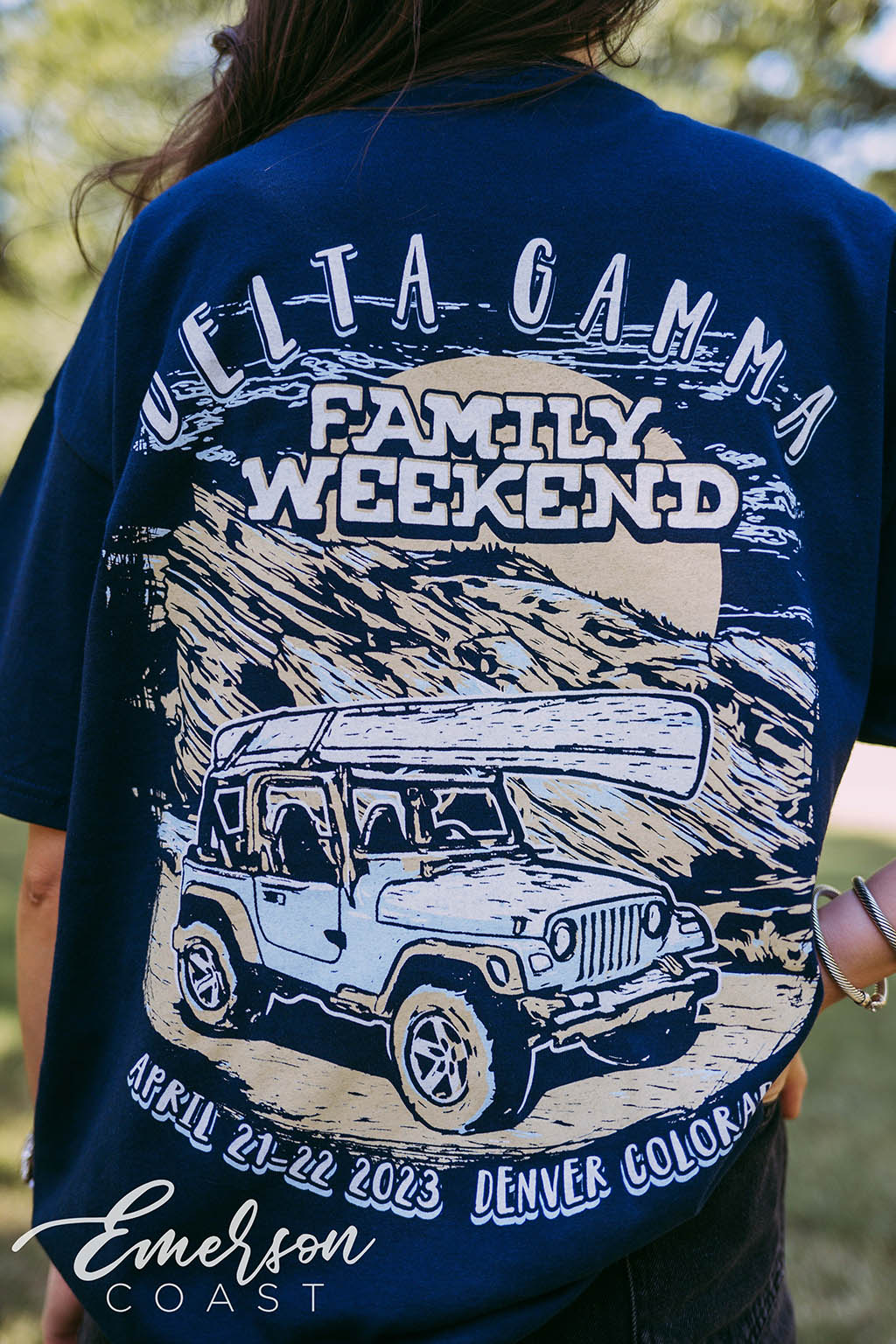 Delta Gamma Outdoorsy Family Weekend Tee