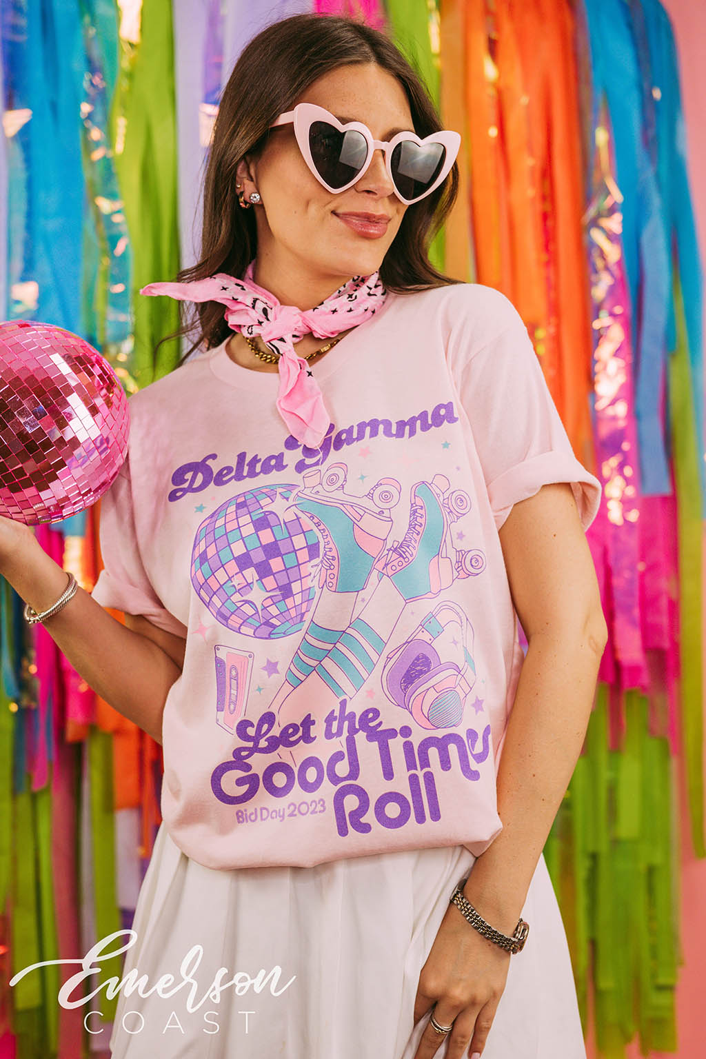Delta Gamma Let the Good Times Roll Bid Day Tee