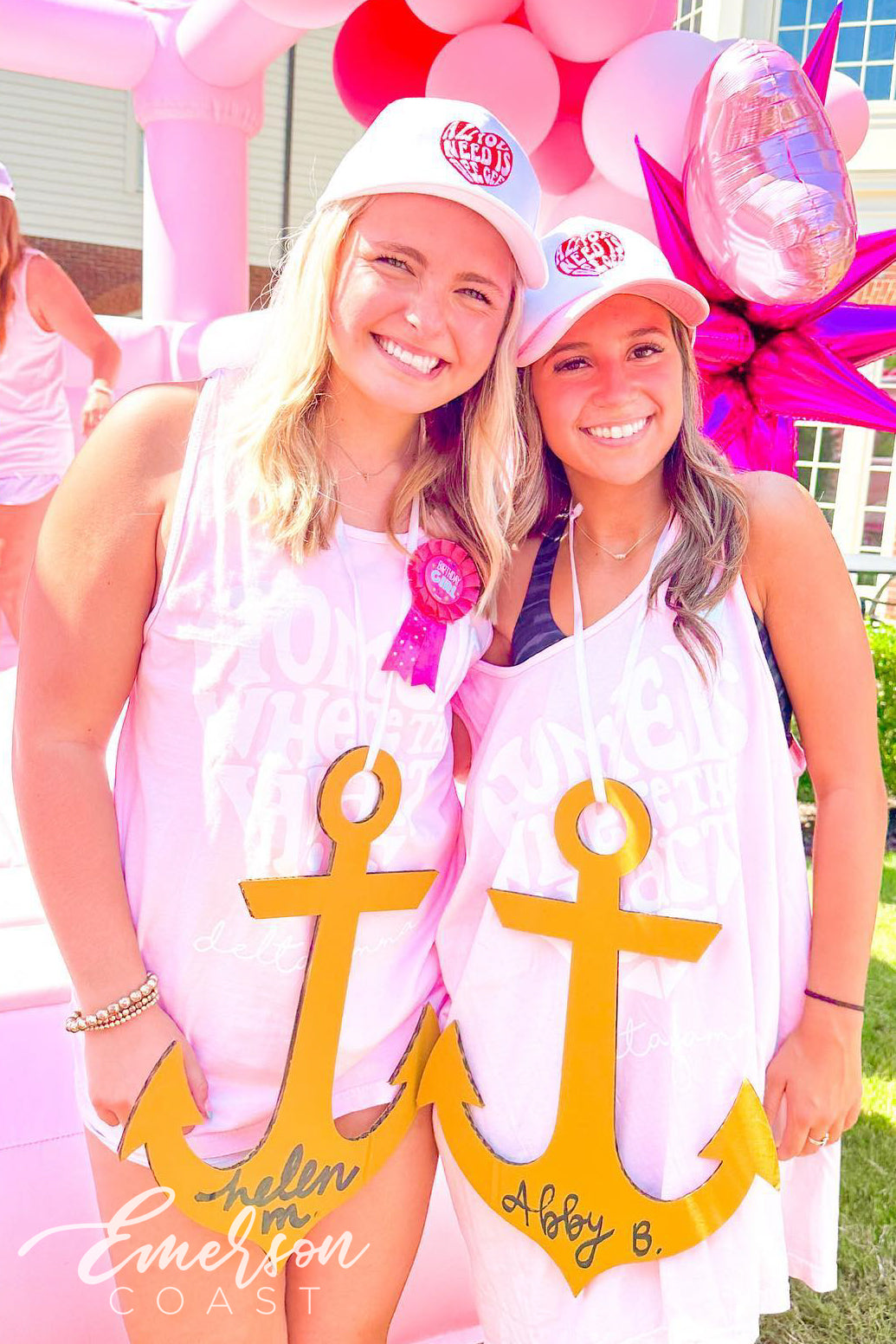 Delta Gamma All You Need Is Love Bid Day Hat