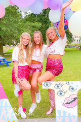 Delta Gamma Lover Bid Day Colorblock Ringer