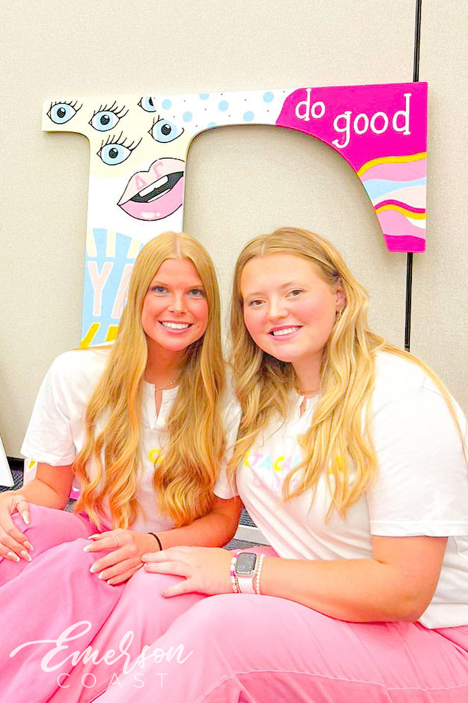 Delta Gamma Pastel Sisterhood Notch Tee