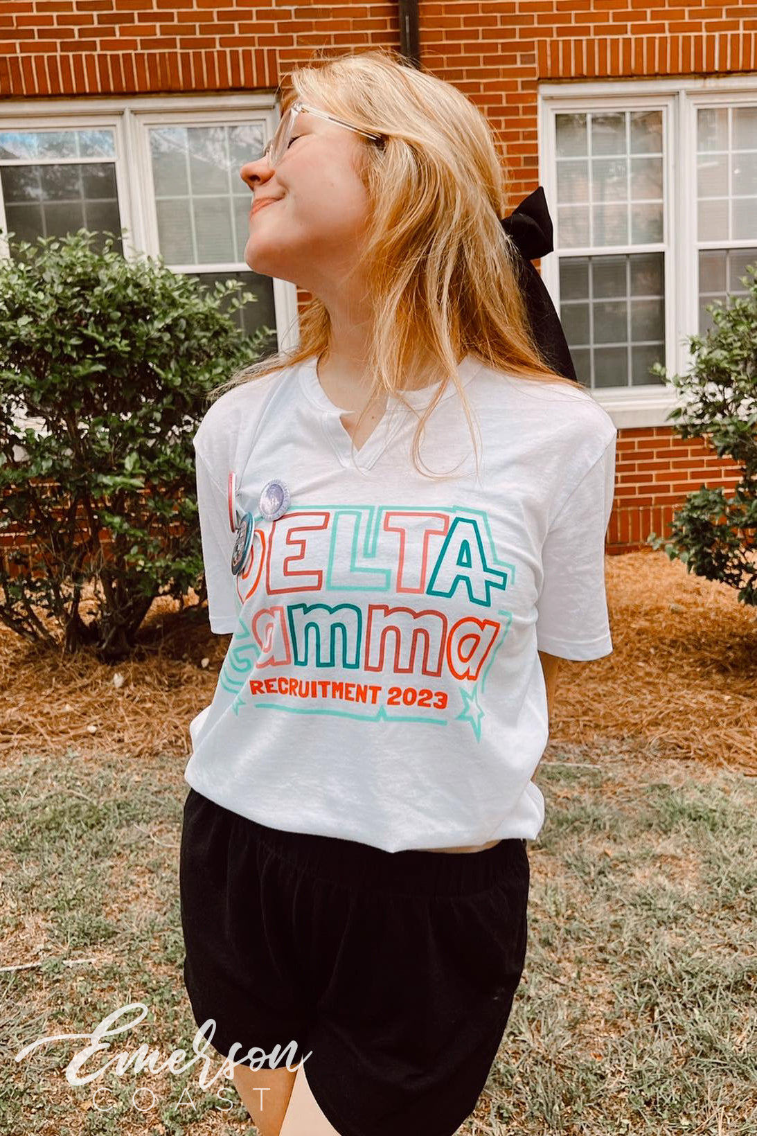 Delta Gamma Recruitment Notch Tee